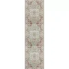 Medallion Ivory Rust Runner, 2x8
