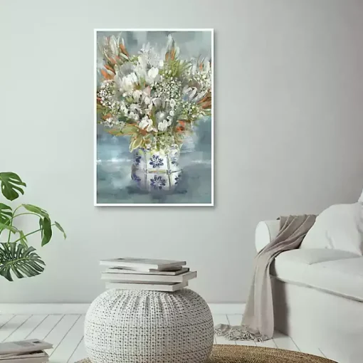 Mediterranean Bouquet I Framed Canvas Art Print