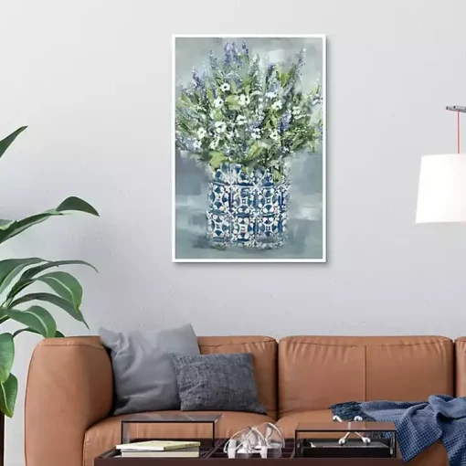 Mediterranean Bouquet II Framed Canvas Art Print