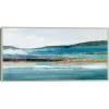 Memories of Blue Framed Canvas Art Print