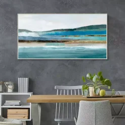 Memories of Blue Framed Canvas Art Print