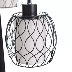 Metal Tiered Woven Cage Robert Floor Lamp
