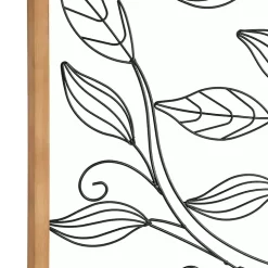 Metal Wire Tree Panel Wall Plaques, Set of 3