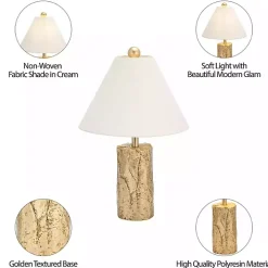 Metallic Gold Textured Table Lamp