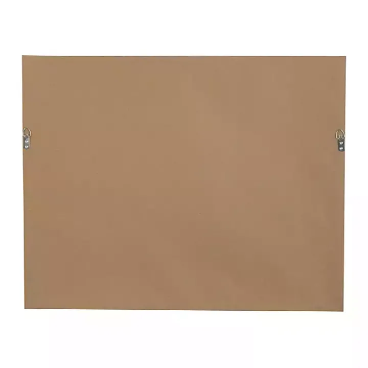 Metallic Gold World Map Framed Art Print