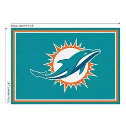 Miami Dolphins Area Rug, 3x4
