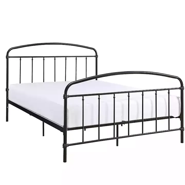 Midnight Vintage Arch Queen Bed Frame