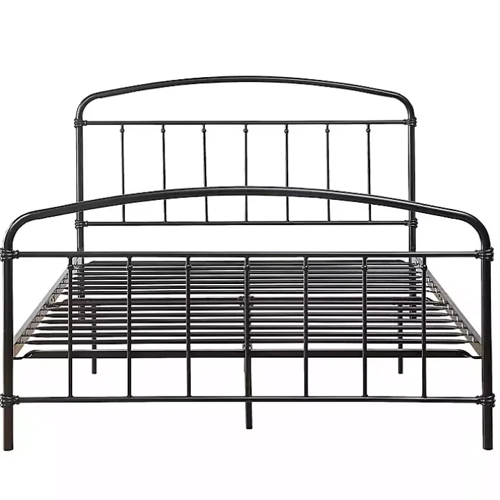 Midnight Vintage Arch Queen Bed Frame