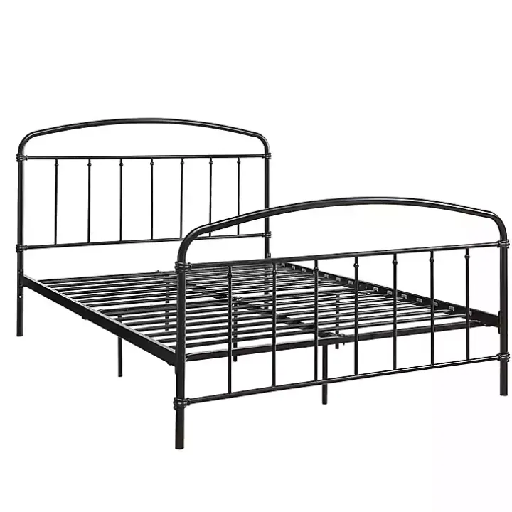 Midnight Vintage Arch Queen Bed Frame
