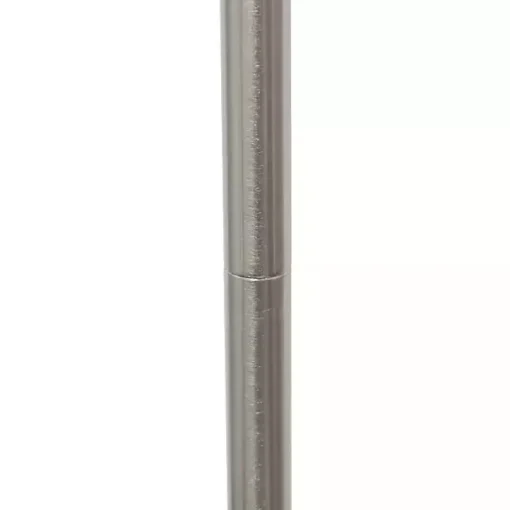 Minimal Brushed Nickel Stem Floor Lamp