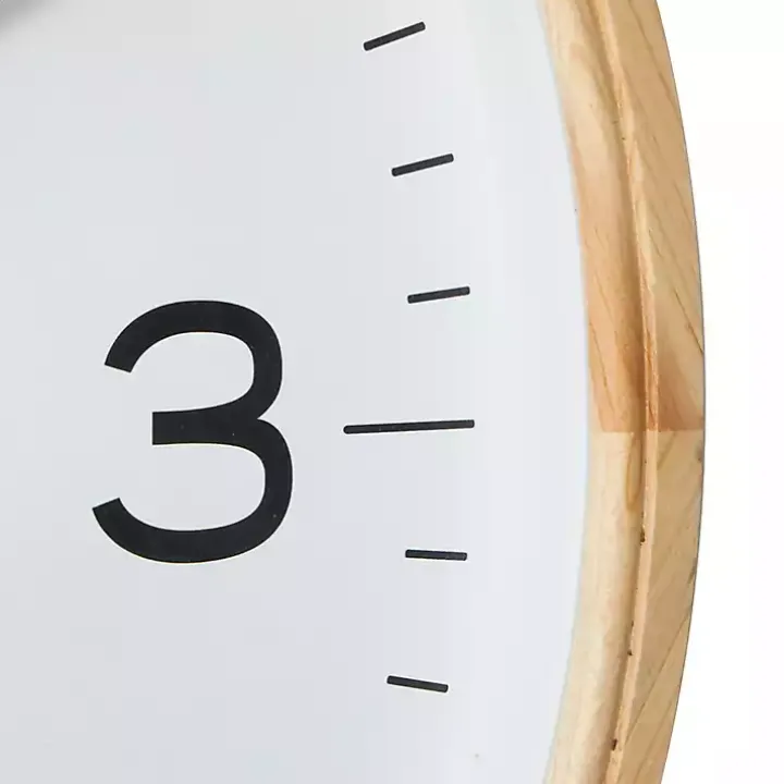 Minimalist Wood Frame Wall Clock