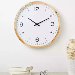 Minimalist Wood Frame Wall Clock