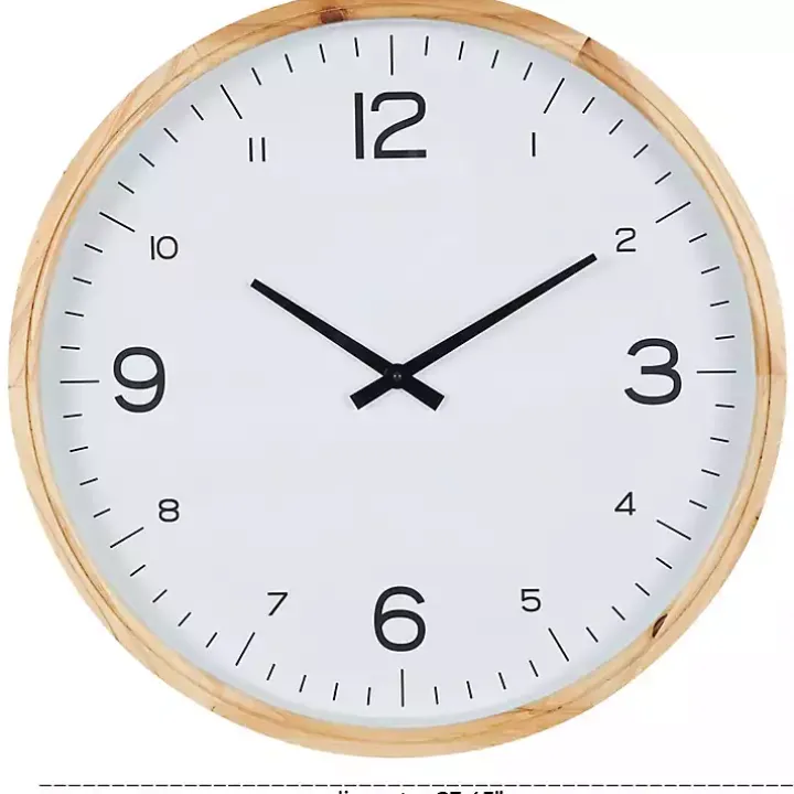 Minimalist Wood Frame Wall Clock
