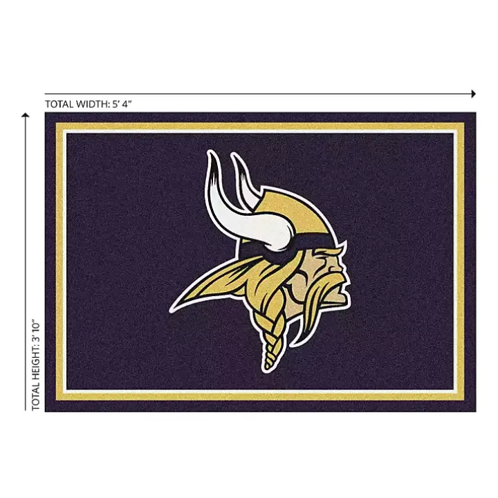 Minnesota Vikings Area Rug, 4x6