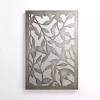 Mira Carved Wood and Mirror Wall Plaque