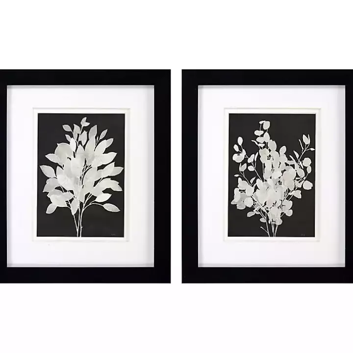 Misty Branches Framed Art Prints, Set of 2