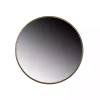 Modern Gold Metal Round Wall Mirror