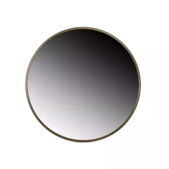 Modern Gold Metal Round Wall Mirror