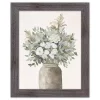 Modern Transitional Flowers Framed Wall Art