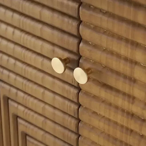 Modern Wood Geometric Cabinet