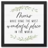 Mom Make Home Wonderful Framed Canvas Print