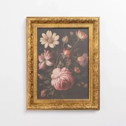 Moody Mixed Floral Framed Art Print