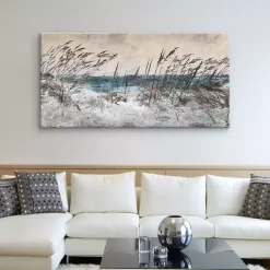 Morning Sea Grass Light Canvas Art Print