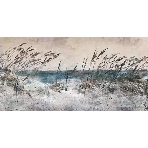 Morning Sea Grass Light Canvas Art Print