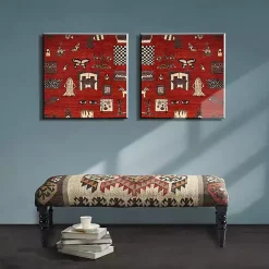 Multi Color Bohemian Bench