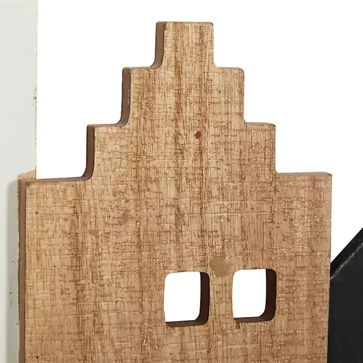 Multicolor Wood Building Wall Hooks