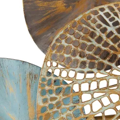 Multicolored Metal Circles Wall Plaques, Set of 2