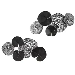 Multicolored Metal Circles Wall Plaques, Set of 2