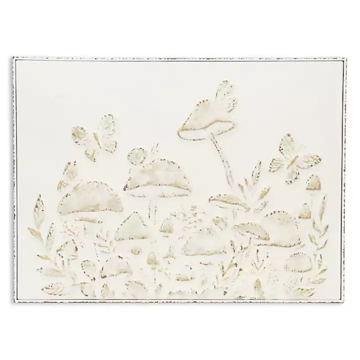 Mushroom Forest Metal Wall Plaque