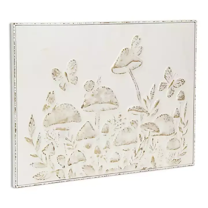Mushroom Forest Metal Wall Plaque