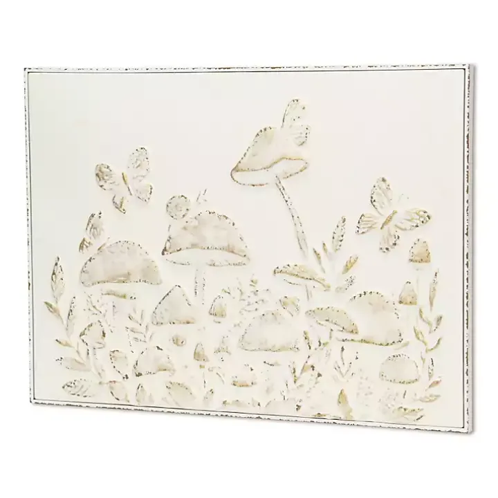 Mushroom Forest Metal Wall Plaque