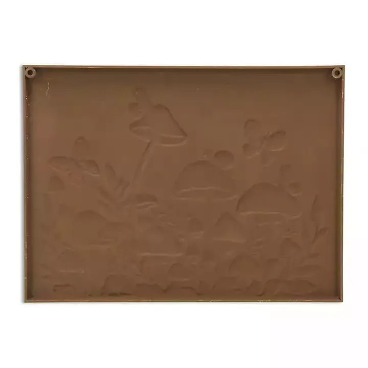 Mushroom Forest Metal Wall Plaque