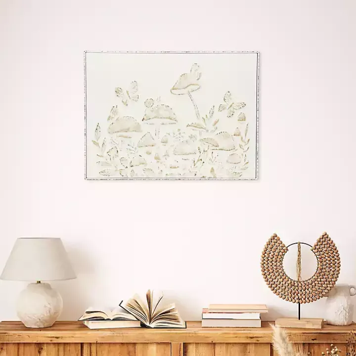 Mushroom Forest Metal Wall Plaque
