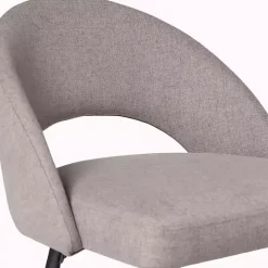 Mushroom Upholstered Charli Bar Stools, Set of 2