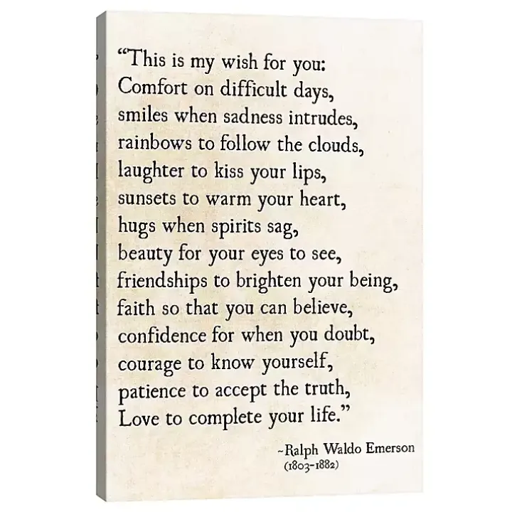 My Wish for You Canvas Art Print