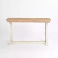 Natural & Cream Wood Bristol Console Table