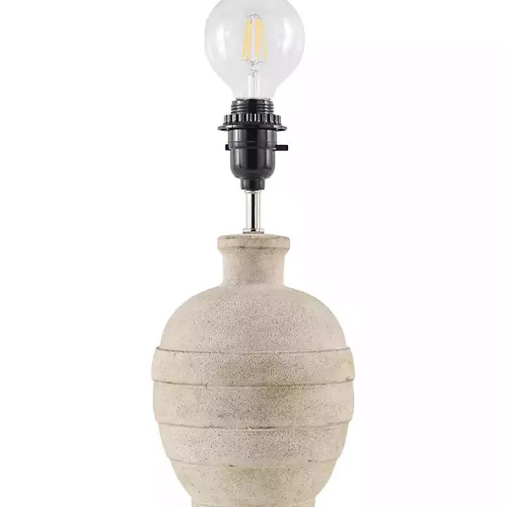 Natural Ceramic 2-pc. Lamps with Seagrass Shades