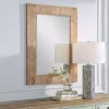 Natural Chevron Wood Wall Mirror