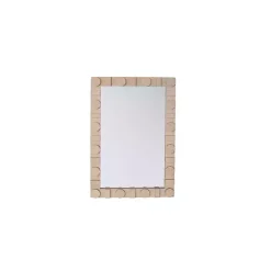 Natural Circles Frame Wall Mirror