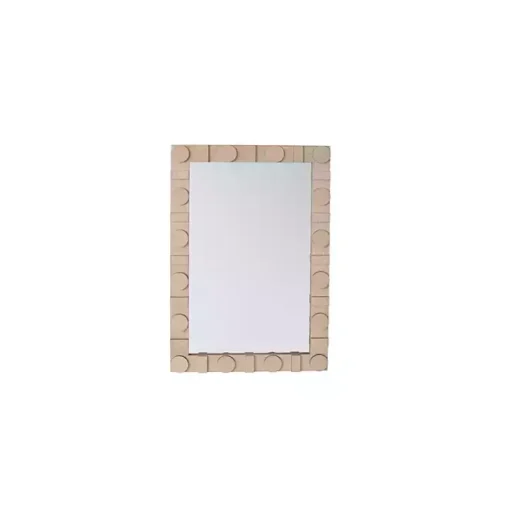 Natural Circles Frame Wall Mirror