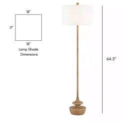 Natural Contemporary Floor Lamp