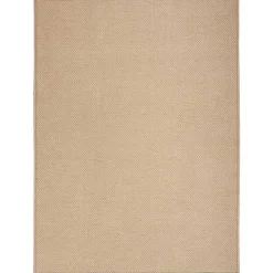 Natural Jute Solid Woven Area Rug, 5x7