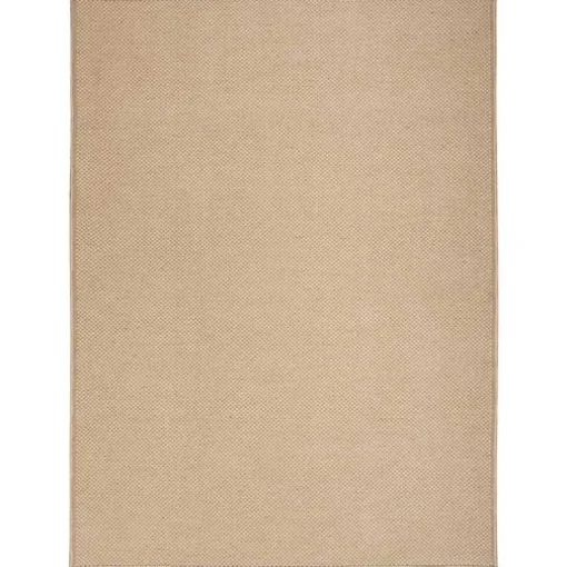 Natural Jute Solid Woven Area Rug, 5x7