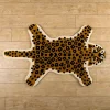 Natural Leopard Shaped Scatter Rug