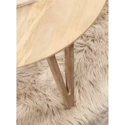 Natural Mango Wood Round Kershaw Coffee Table