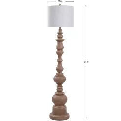 Natural Oak Spindle Holland Floor Lamp